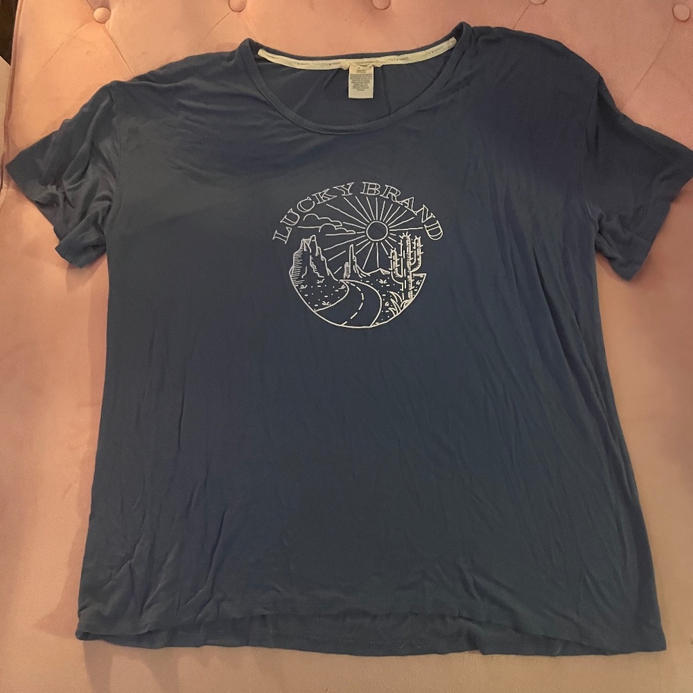Lucky Brand Shirt So Soft Blue XXL